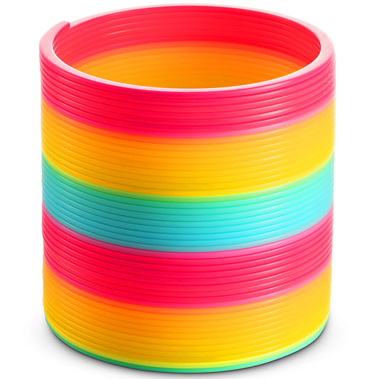 Bedwina jumbo rainbow spring coil: vibrant colors and durable play for kids.