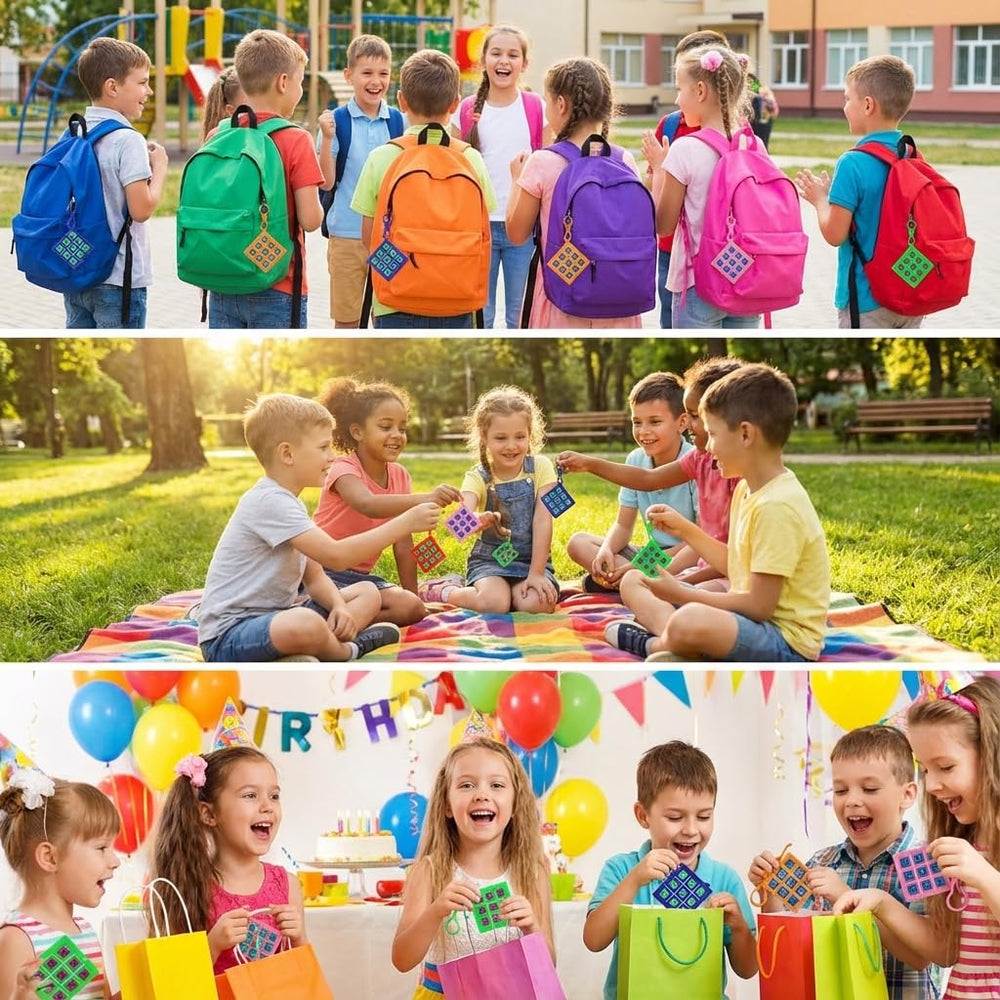 Bedwina classroom prize tic tac toe keychains, quick rewards.