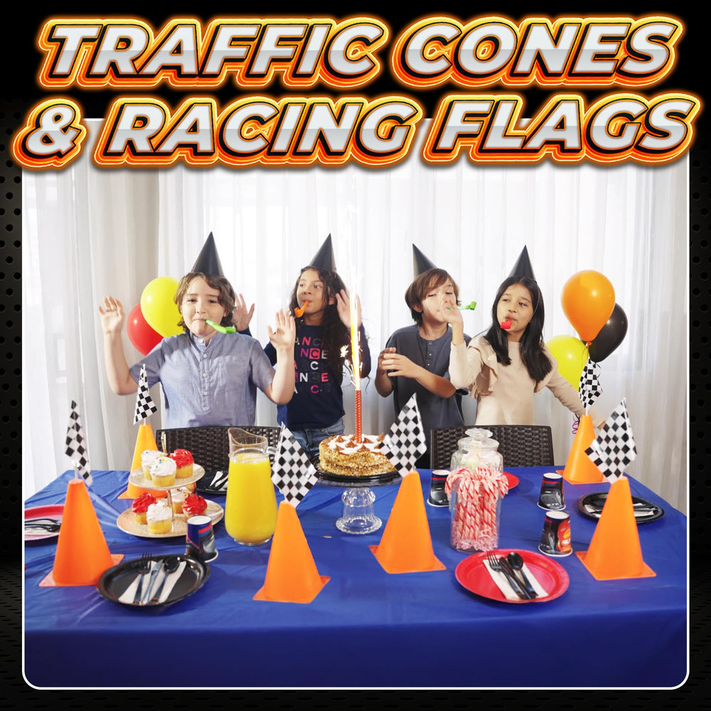Bedwina finish-line flags define course boundaries and photo-worthy moments.