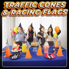 Bedwina finish-line flags define course boundaries and photo-worthy moments.