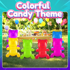 Bedwina gummy bears centerpiece decoration elevates candyland party decor.