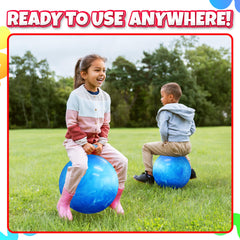 Bedwina hopper ball uses durable PVC for lasting fun.