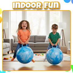 Bedwina hopper ball helps kids practice balance and coordination during play