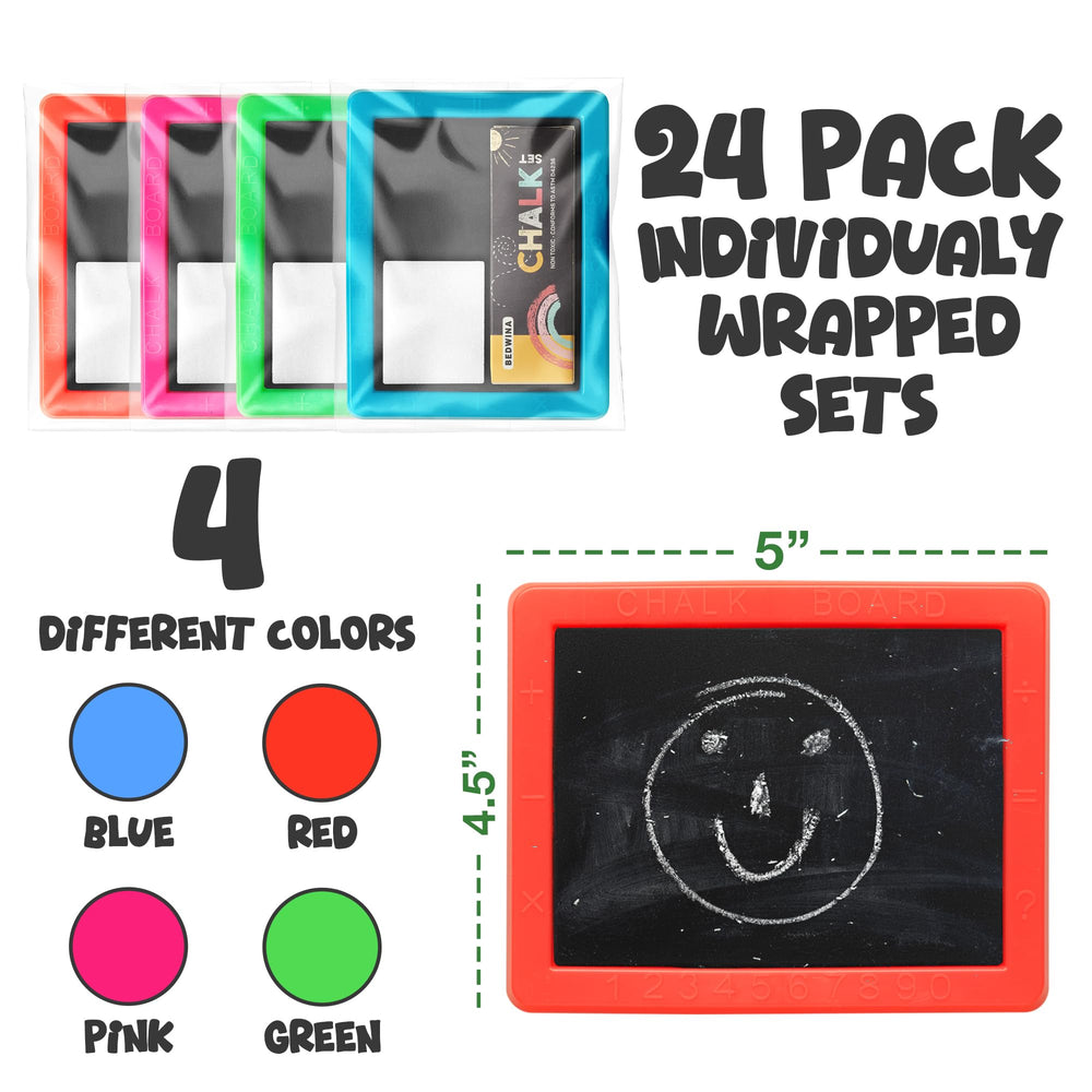 Bedwina mini chalkboard orange 24-pack ideal for party favors and crafts