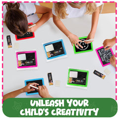 Bedwina mini chalkboard red 24-pack for on-the-go learning and celebrations