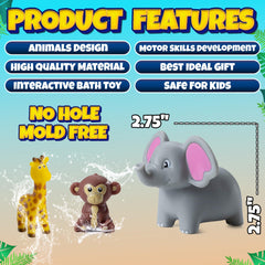 Bedwina Mini Zoo Monkeys inspire giggles during baths and classroom displays