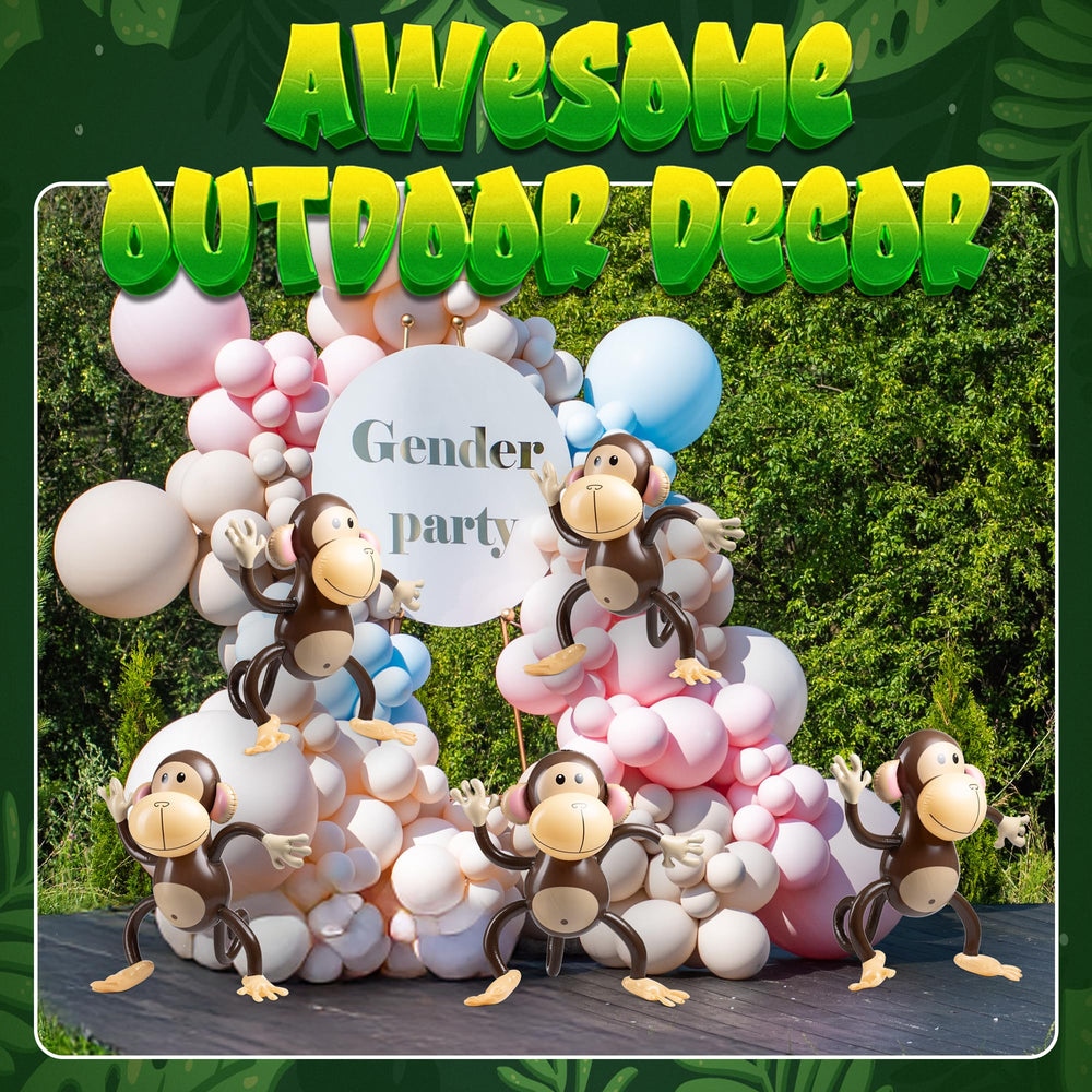 Bedwina monkey pool toy and décor for safari theme parties