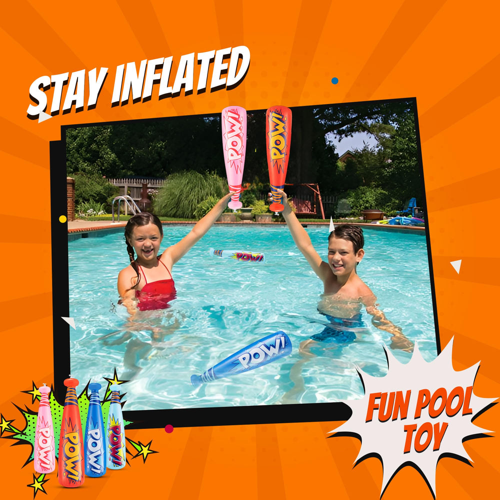 Bedwina Pow giant 20-inch inflatable baseball bat for hours of play.