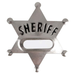 Bedwina sheriff badge name labels for customized party favors