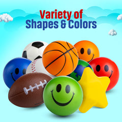 Bedwina soft foam stress balls designed for gentle squeezing and sensory play