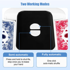 Bee and Flower Card Shuffler in semi-automatic mode for precise dealing during play.