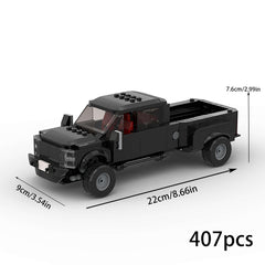 BeeEtMoc Truck MOC Racing Car rear tilt feature highlights accessible detail for imaginative scenes