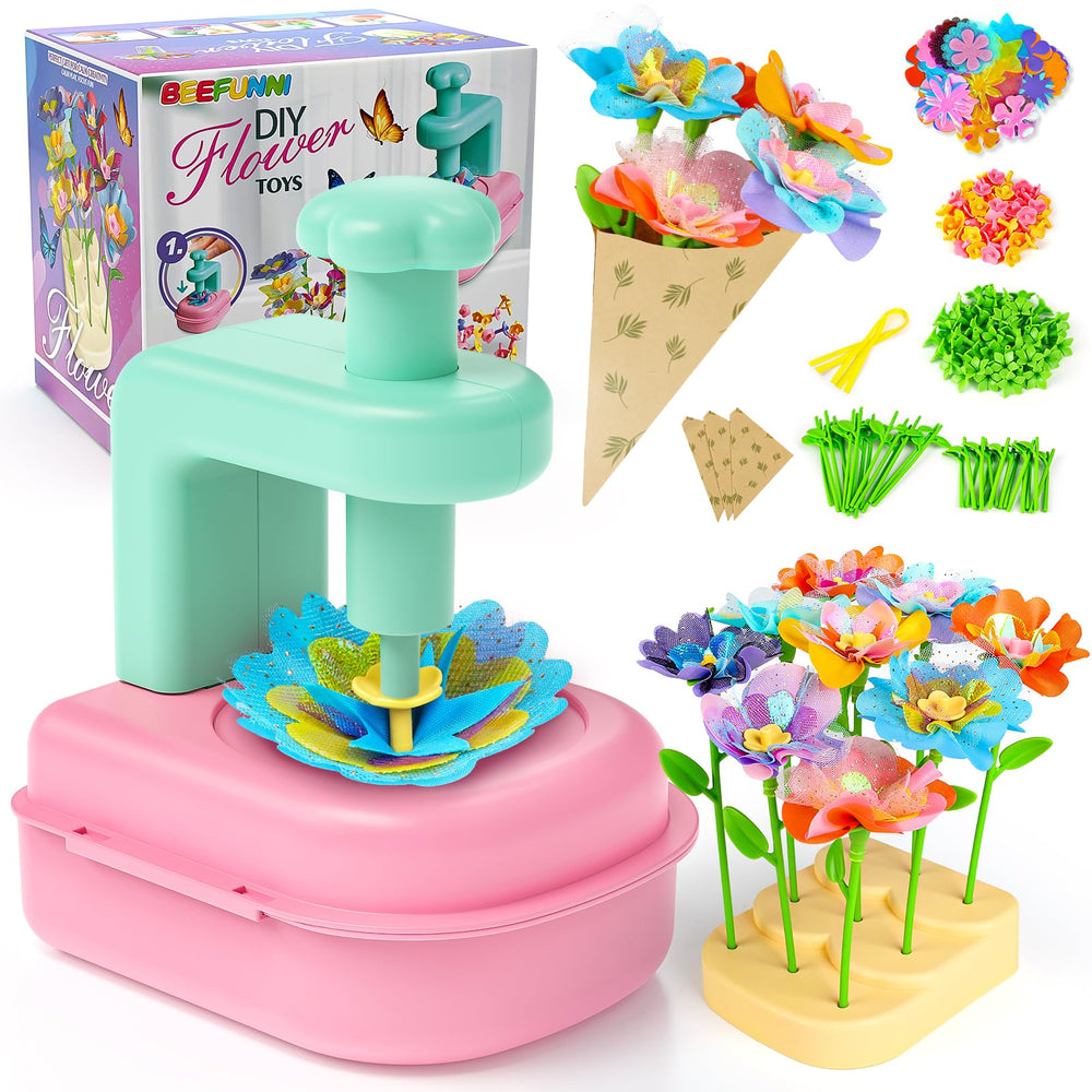 Beefunni flower bouquet kit assembly boosts kids' creativity and motor skills