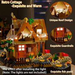 Beego 3 Mini Wooden Cabins open-air balcony: enhances play scenarios and outdoor displays.