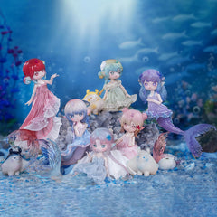 BEEMAI Antu tidal mermaid doll stands nine-point-four inches tall for shelves.