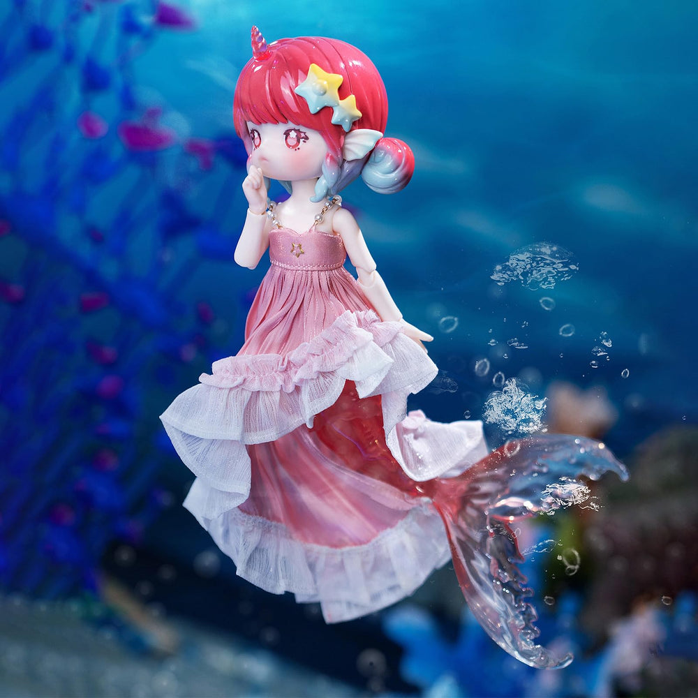 BEEMAI Antu tidal mermaid doll comes with removable accessories for personalized looks.