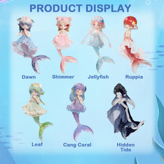 BEEMAI Antu tidal mermaid doll side view highlights elegant profile and poseability.