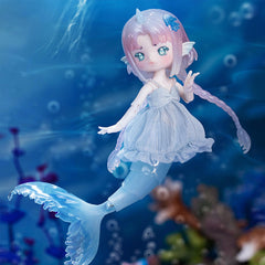 BEEMAI Antu tidal mermaid doll in unboxing moment, perfect gift anticipation.