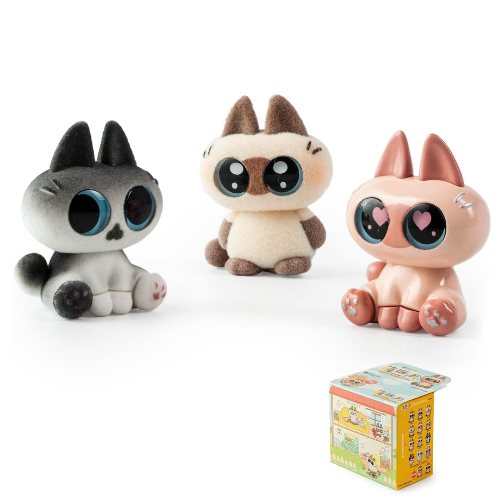 BEEMAI Nobeko Azukisan mini bean figures displayed on a compact shelf for collection