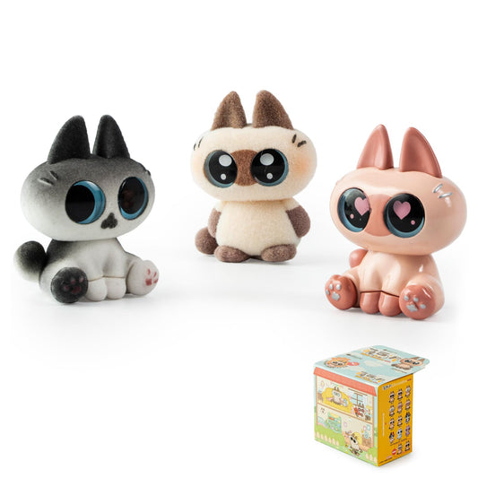 BEEMAI Nobeko Azukisan mini bean figures displayed on a compact shelf for collection