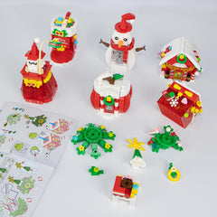 BeepZipp apple house block for charming winter display.