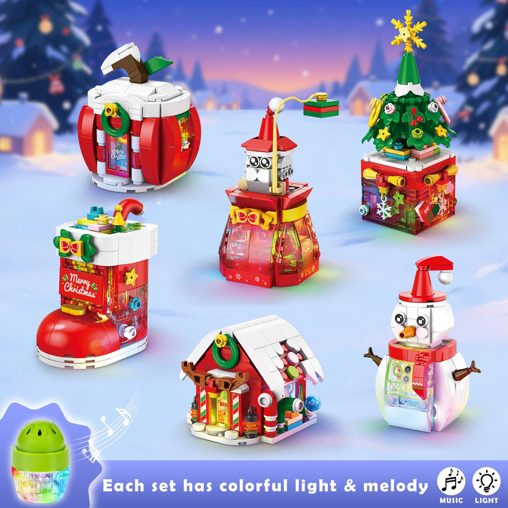 BeepZipp glowing Christmas tree block with twinkling lights for cozy vibe.