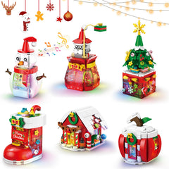 BeepZipp Santa gift bag with lights for festive mantel display.