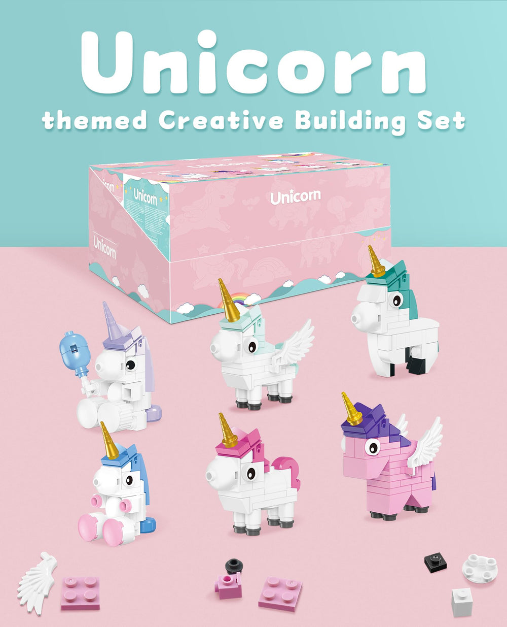 BeepZipp Unicorn Paradise Mystic Flutter figure supports fine motor practice and imaginative world-building.