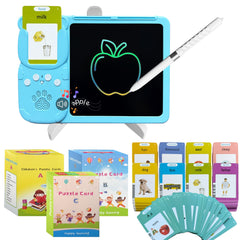 Beetifulie talking flash cards on a bright tablet display for early language practice.
