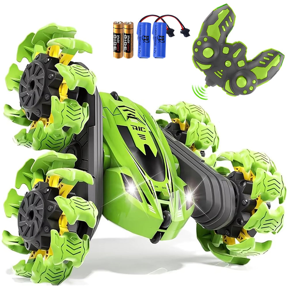 Beetivity remote control car shows 360° rotation for exciting stunts.