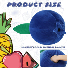 Beeveer blueberry plush pillow soft plush texture ideal for cozy cuddles