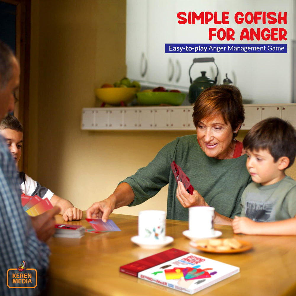 Kids enjoy Go Fish mechanics while learning impulse control with Behind The Anger.
