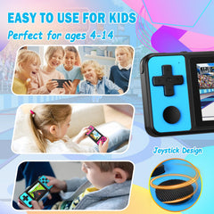 Beico 32-bit kids handheld packaged with travel-ready carry.