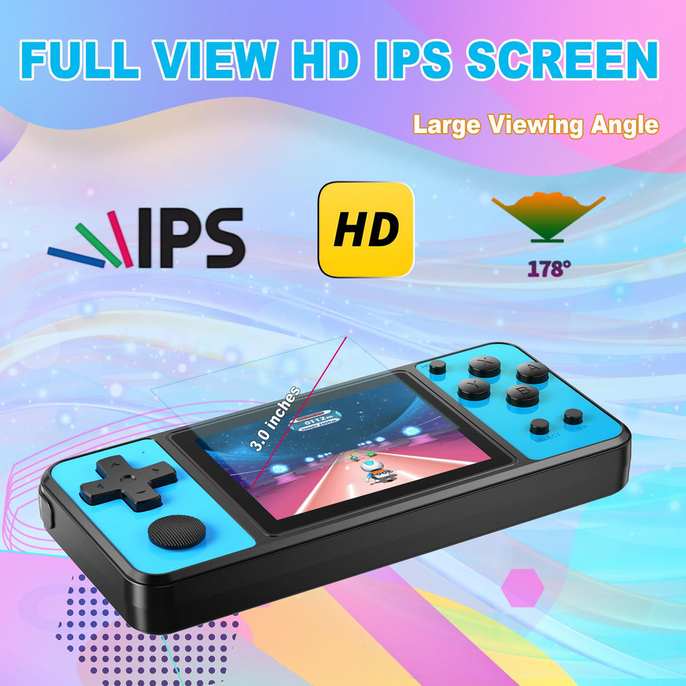 Beico 32-bit kids handheld side ergonomic design aids comfortable play.