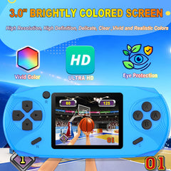 Beijue handheld with 100 preloaded games on bright display