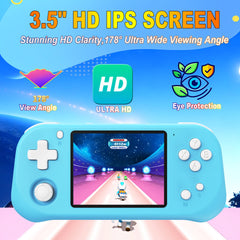 Beijue Bay Blue handheld game ergonomic design for comfortable grip during play.