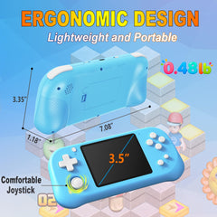 Beijue Bay Blue handheld game USB-C rechargeable battery for long play sessions.