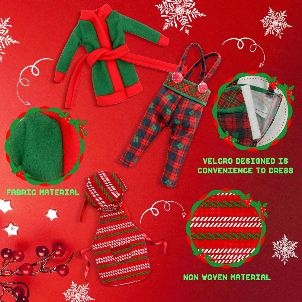 BEIREG apron and skirt set for dolls, ready for holiday stories.