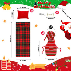 BEIREG doll bathrobe with holiday print, easy to mix and match.