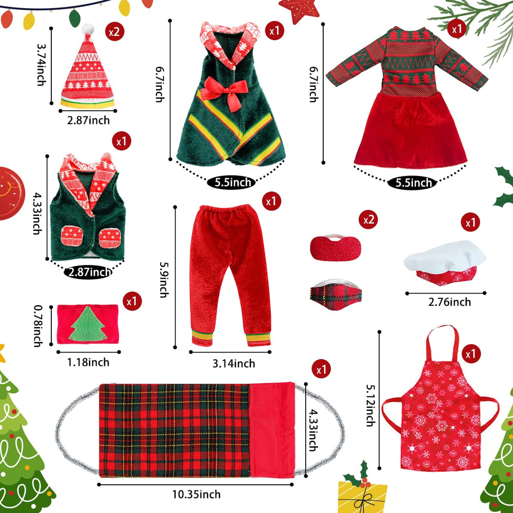 BEIREG Christmas doll kit skirt completes festive looks and simple dressing.