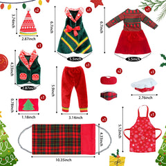 BEIREG Christmas doll kit skirt completes festive looks and simple dressing.