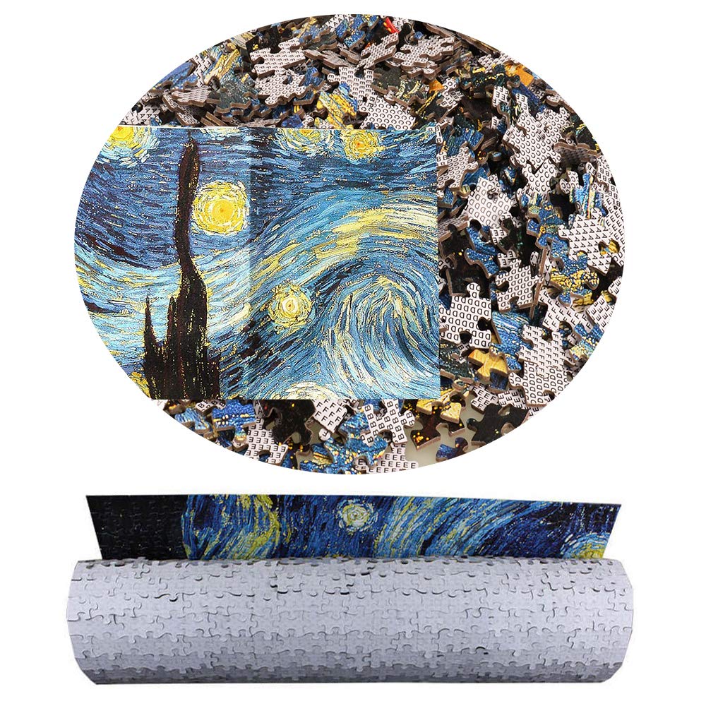 BEIWO Starry Night pieces close-up showing rich color and labeling.