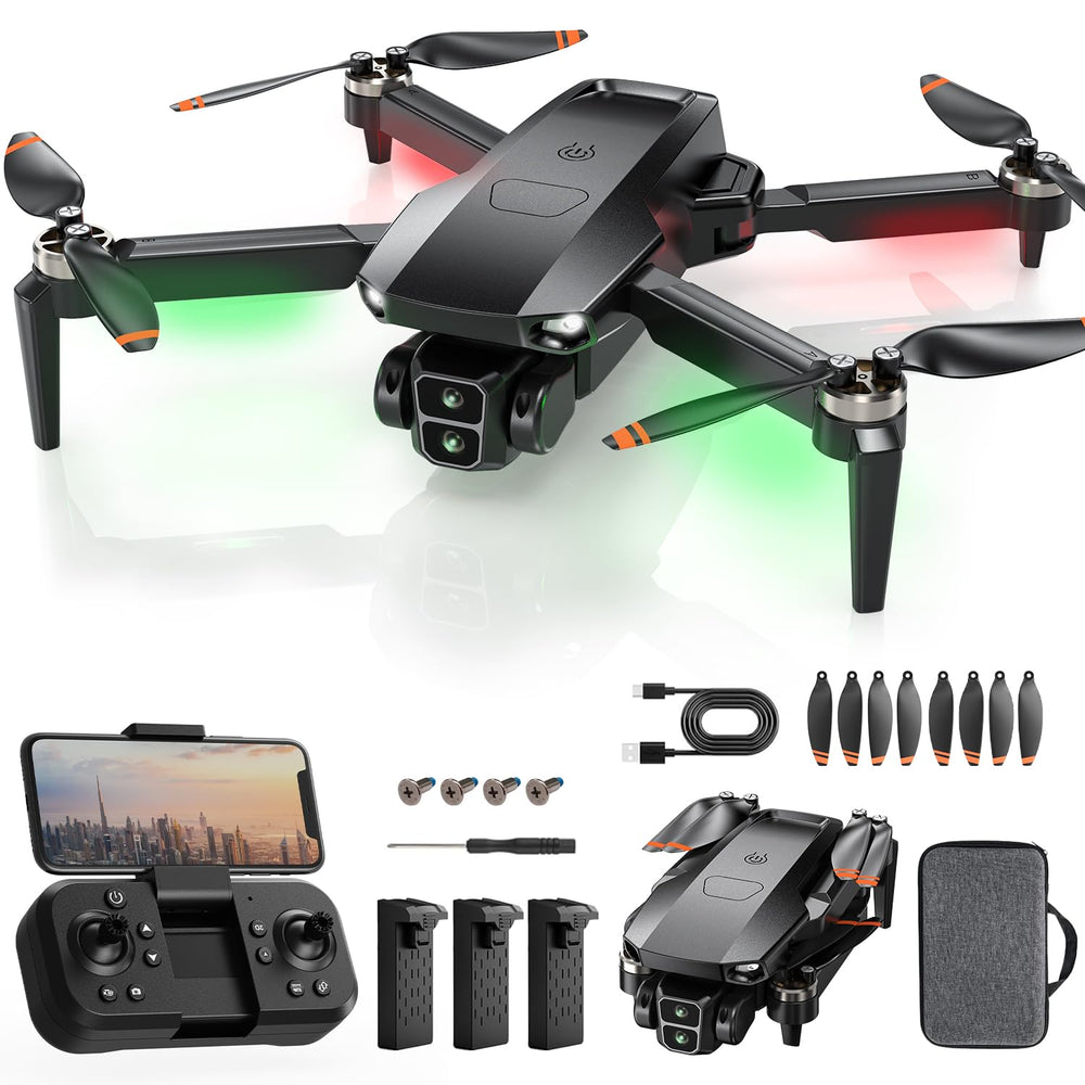 BeiyoQSZ drone front view with 4K camera for crisp aerial footage.