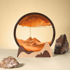 BelaRola desktop sand art motion offers a gentle pause during work.
