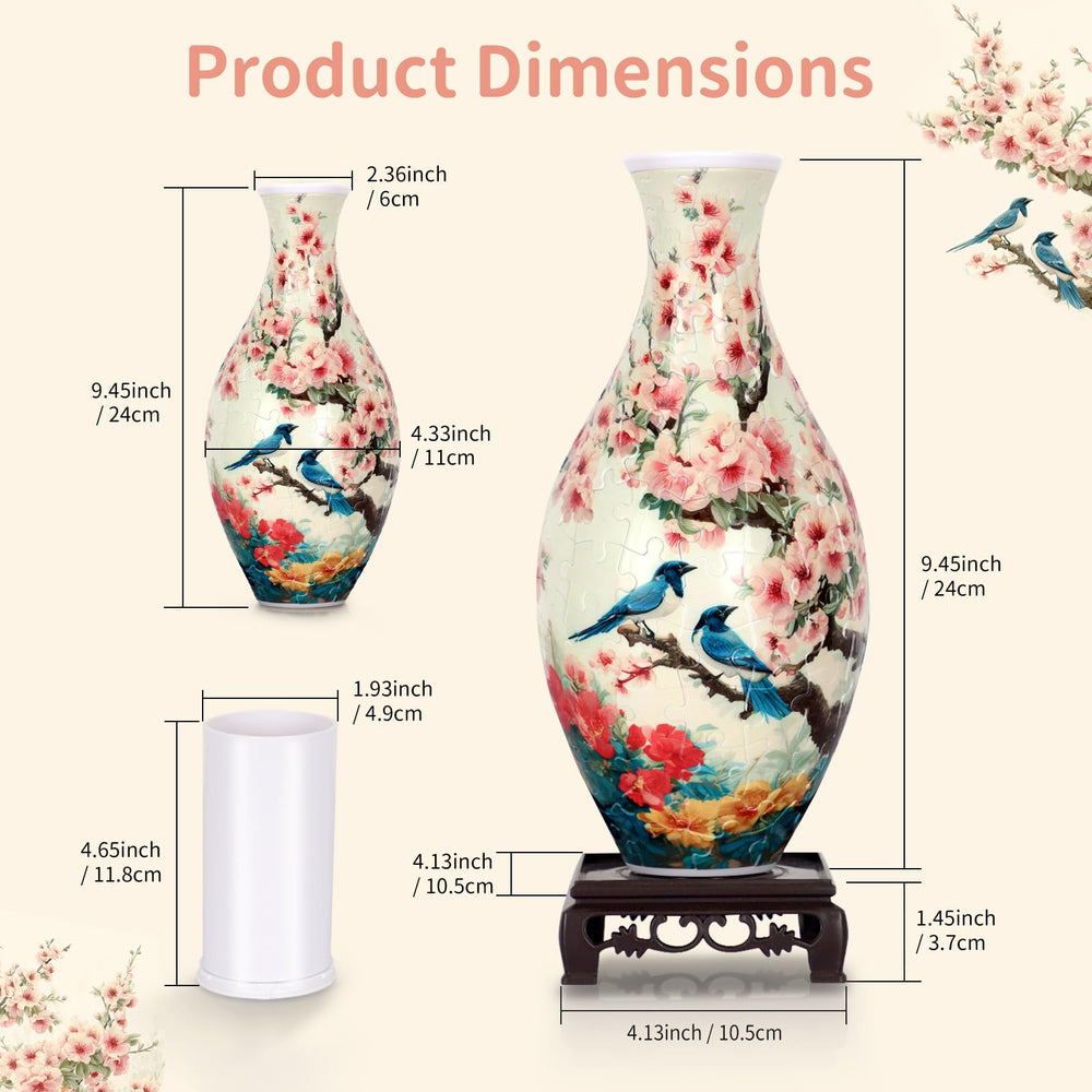 BELEEV 3D Puzzle Vase precision molding ensures smooth puzzle connections
