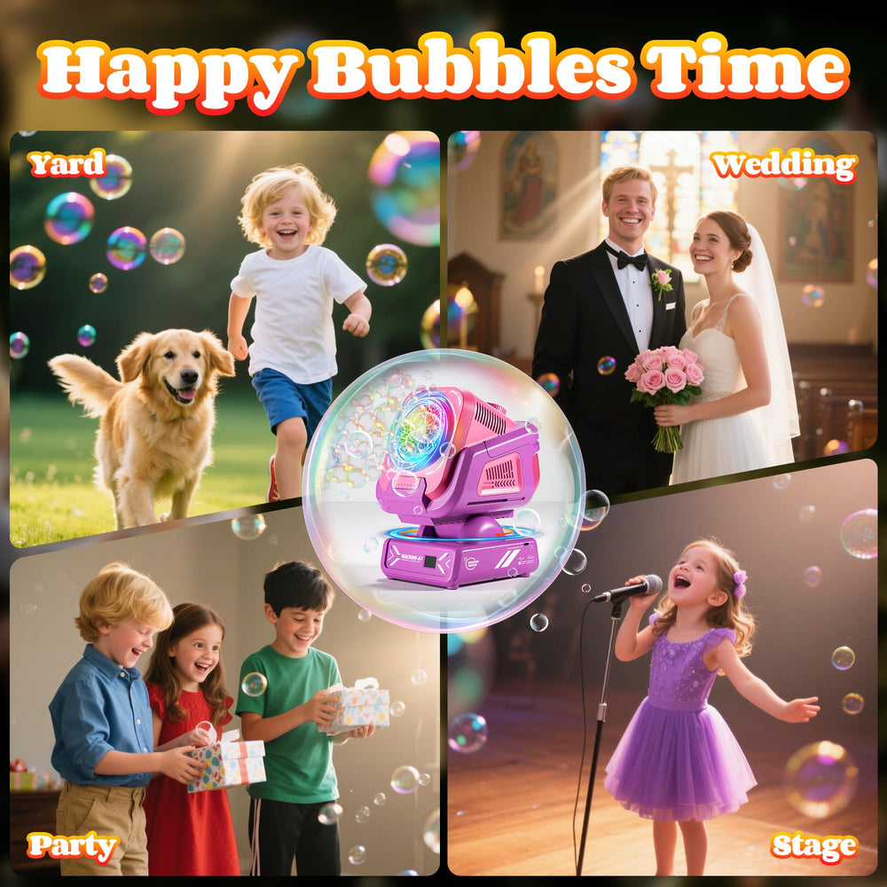 Belemar bubble machine liquid recovery minimizes spills and waste