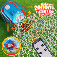 Belemar bubble machine RGB lights for vibrant nighttime ambiance.