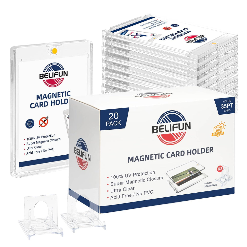 Belifun One Touch magnetic card holder with easy access for quick card retrieval