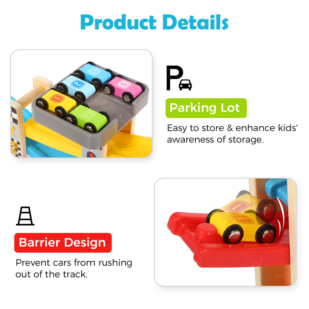 Belleur parking lot keeps cars organized after play.