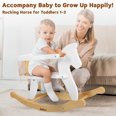 Belleur rocking horse backrest and handle closeup emphasizing sturdy grip